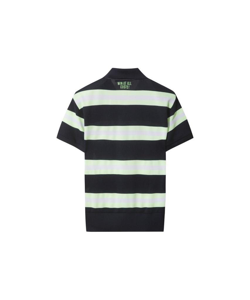 WAAC Women Stripe Loose-Fit Polo Wwtcm26503Nyd