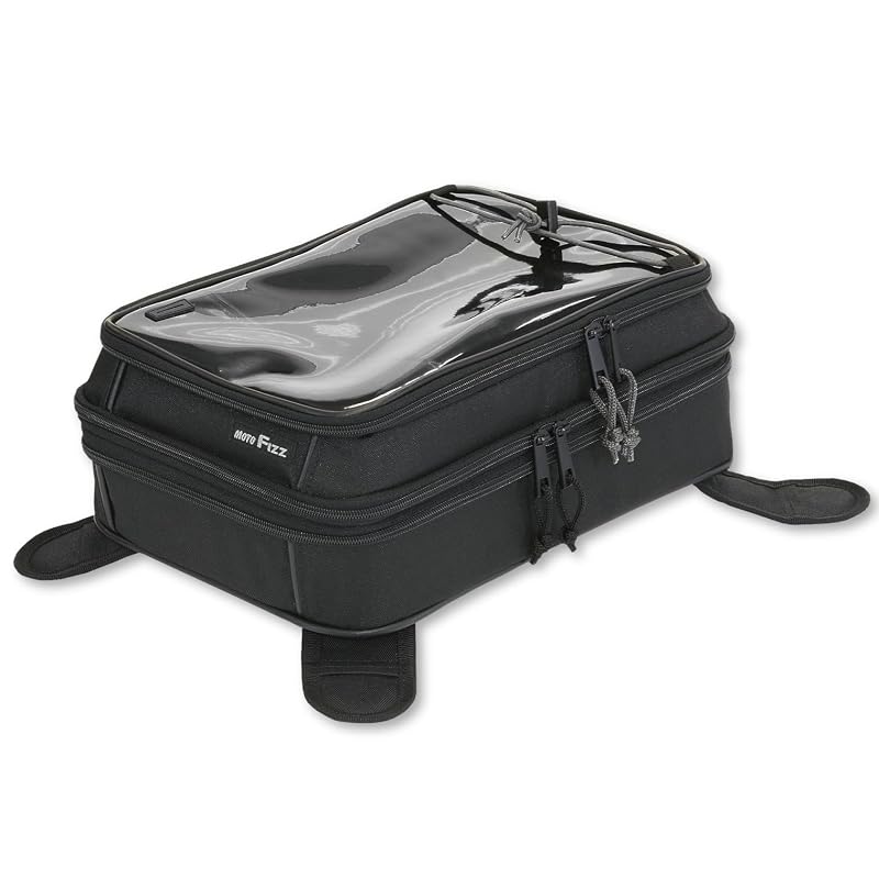 TANAX Smart Tank Bag L by MOTOFIZZ, Black, MFK-178, Capacity 9-17L