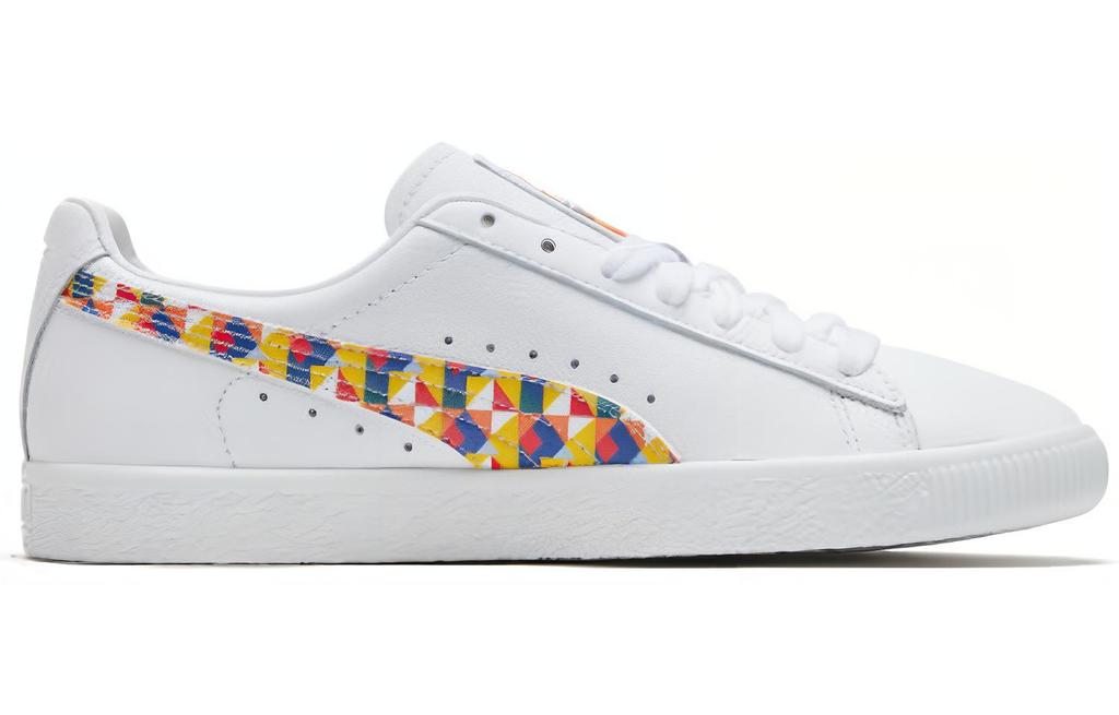 Puma Clyde Graffiti Retro Casual Skateboarding Shoes Unisex 370001-01