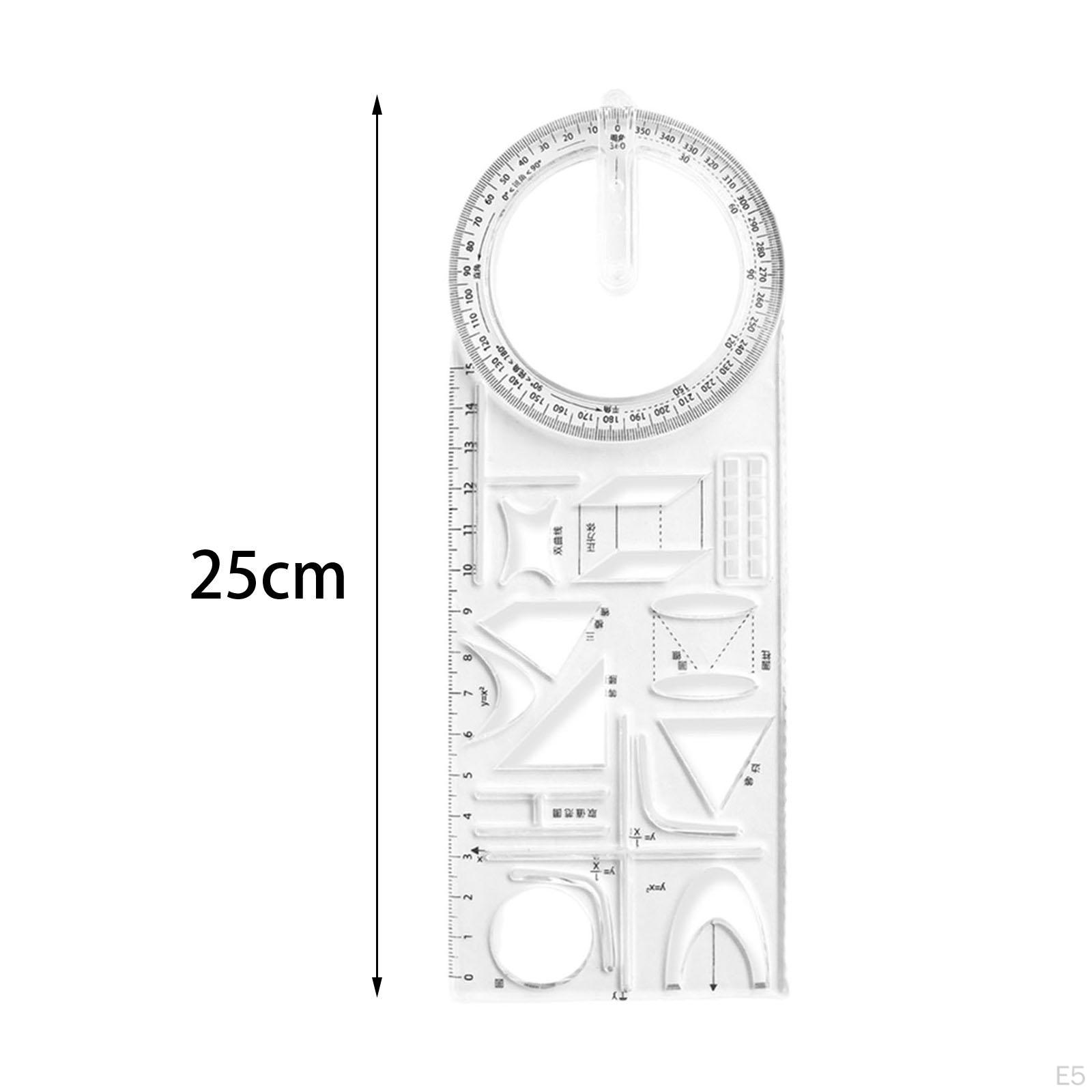 Шаблон чертежа геометрической линейки. Измерительные пластиковые линейки для школы — фото 6