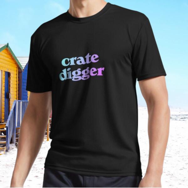 New Crate Digger Vinyl Record Collector Vintag Active T-Shirt Funny Size S - 5XL XL