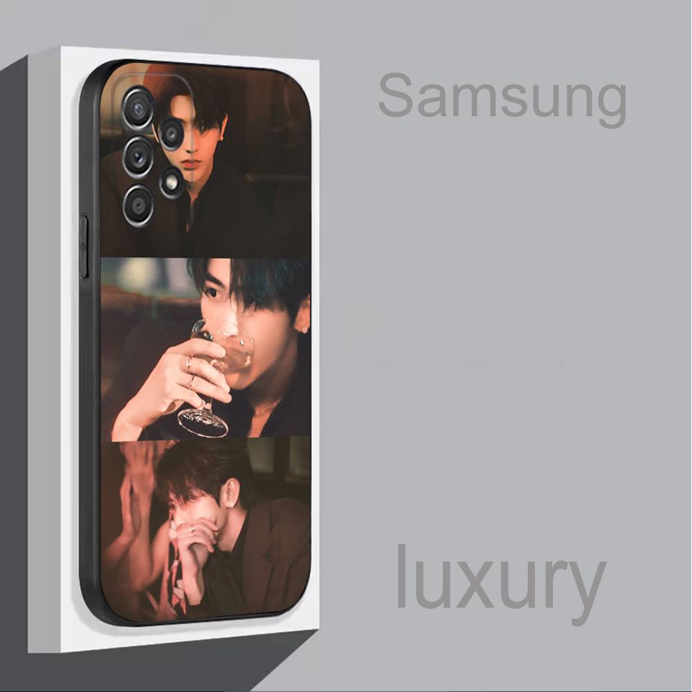KUN Actor Chinese Phone Case For Samsung S 25,24,23,22,30,21,10,9,Ultra,Plus,Lite,FE,4,5G Black Soft Case