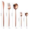 Gold Cutlery Set Stainless Steel Dinnerware Set 30Pcs Knives Forks Coffee Spoons Flatware Set Kitchen Dinner Tableware Set
