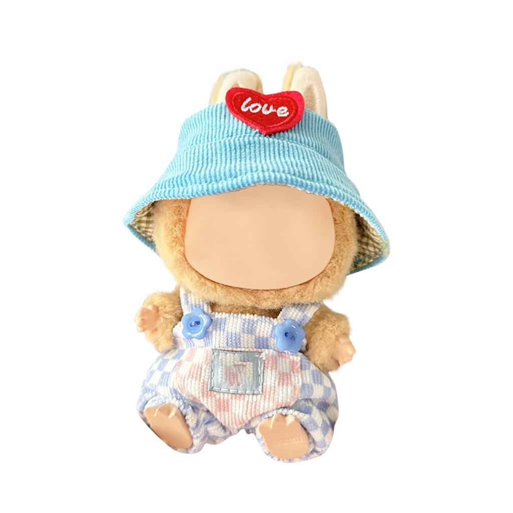 17cm Doll Clothes Overalls Baby Pendant Clothes Suspender Pants Clothes Replacement Trend Gift