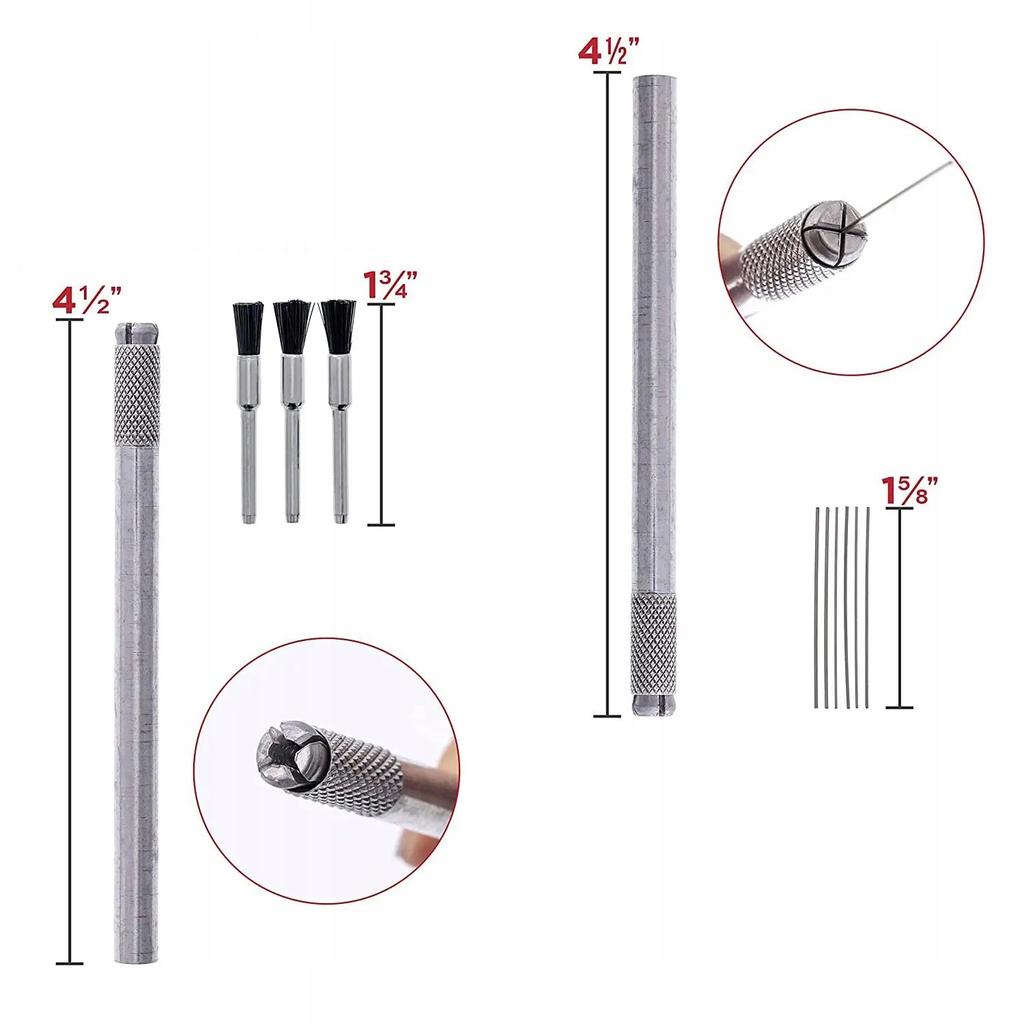 Rosfix Zestaw Czyszczący do Agregatu Malarskiego 24w1 – Wiele Rodzajów Szczotek i Igieł | Praktyczne Etui z Przegródkami | Uniwersalne Zastosowanie