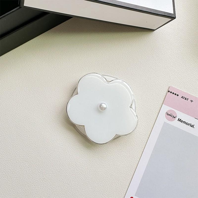 Three Dimensional Pearl Flower Magsafe Magnetic Suction Phone Airbag Bracket Extendable Foldable Detachable