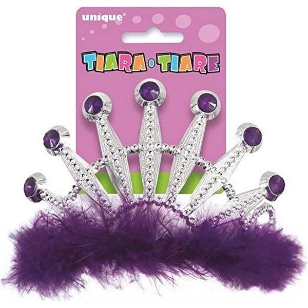 Unique Party Plastic Feather Tiara