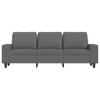 Vidaxl 3-Seater Sofa, Dark Grey, 180 Cm, Upholstered In Fabric
