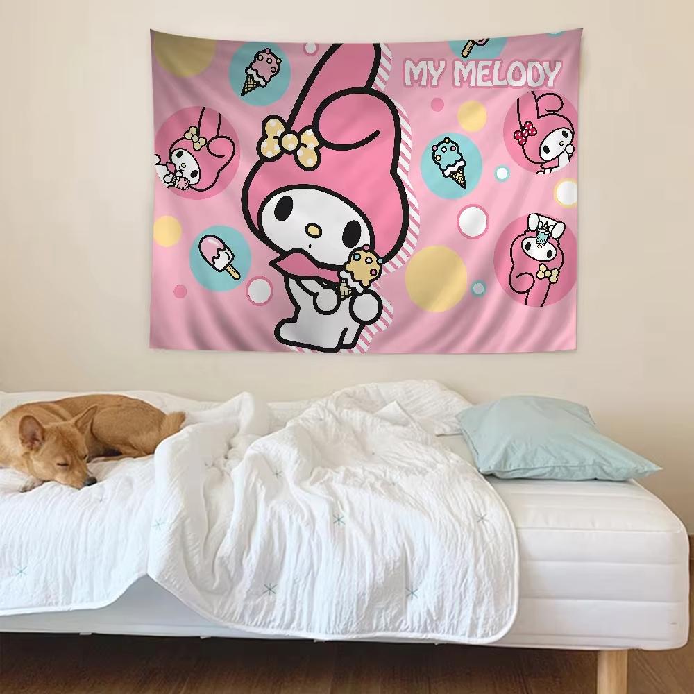 Cute My Melody Tapestry Bohemian Mandala Living Room Home Wall Decor