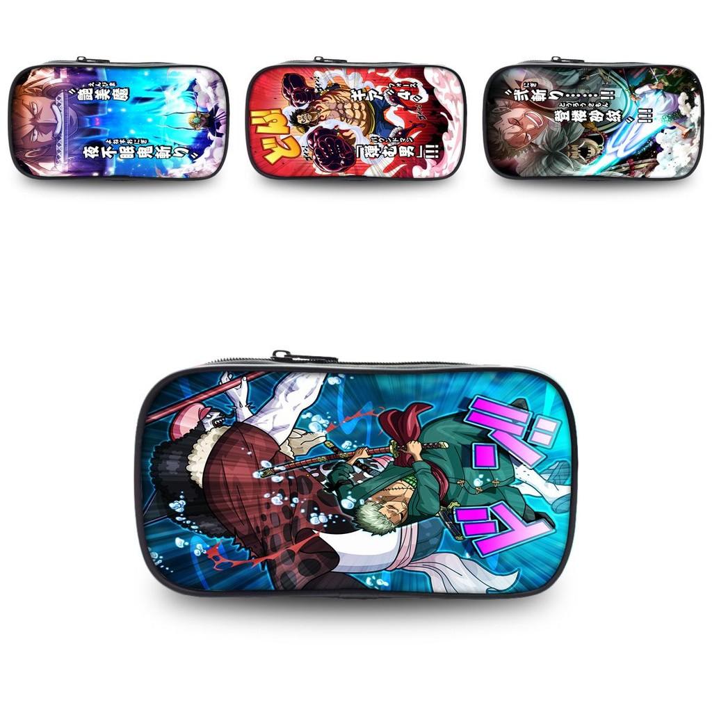 Stunning Polyester One Piece Pencil Case Featuring Zoro And Luffy For Students