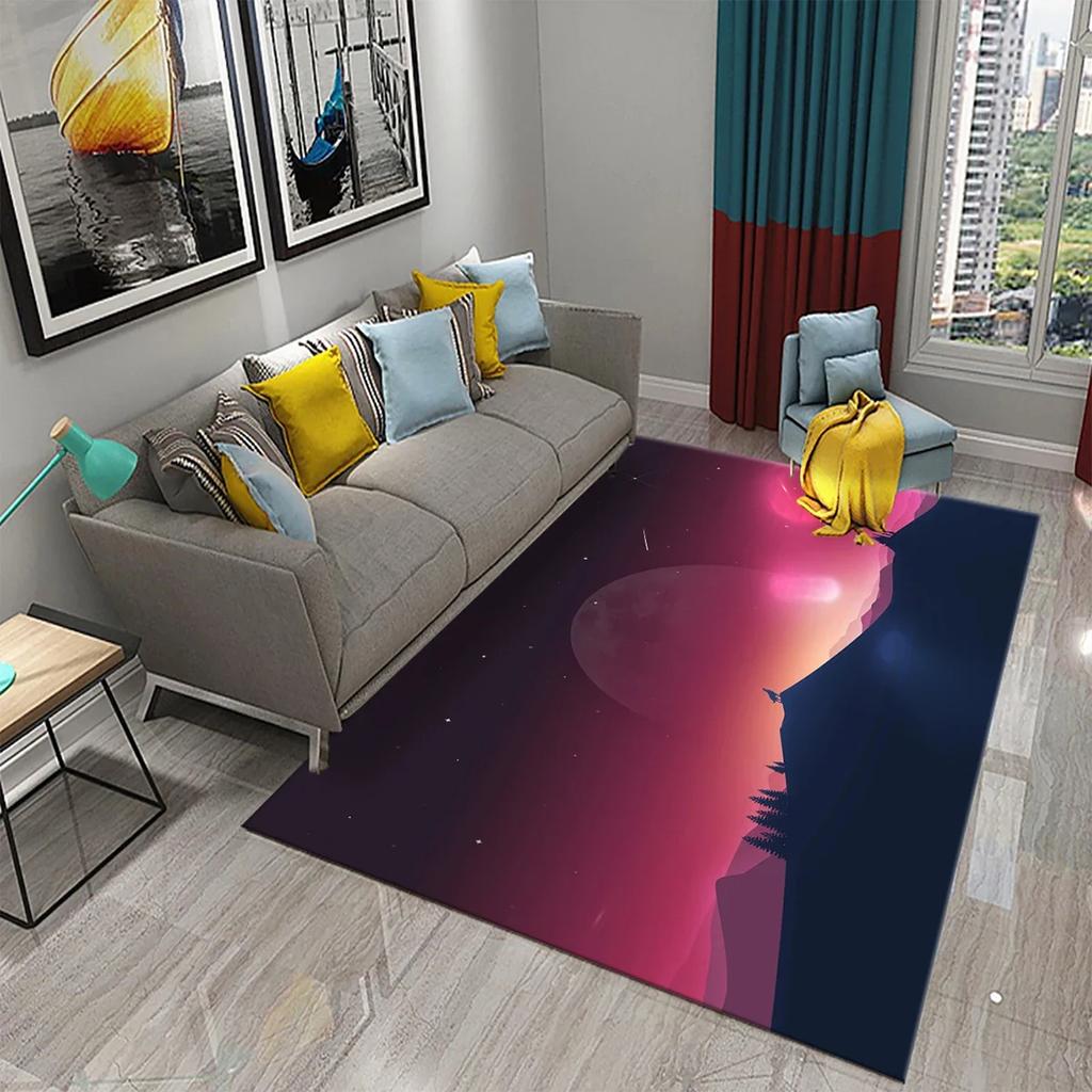 3D Background Stars Minimalist Carpet for Kitchen Living Room Bedroom Decor Floor Rug Toilet Bathroom Mat Doormat Mat Carpets