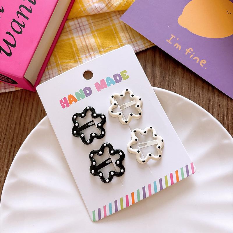 New Style Dripping Oil Polka Dot Stars All-match Children's Bangs Hairpin Bb Clip Girl Heart Geometric Broken Hairpin Hair Accessories