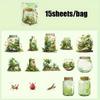 Mr.Paper  6style 20pcs/Pack Vintage Bottle Sticker Pack DIY Decoraction Scrapbook Story In A Bottle Series PET Stickers