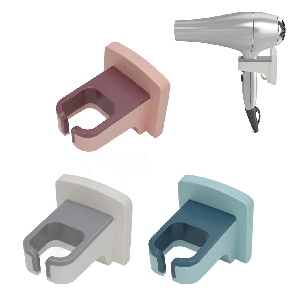 Hair Dryer Holder Rack Wall Mounted Self Adhesive Save Space Hair Dryer Storage Organizer