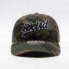 Wieoldeuwoldeu Washed Camo Wave Logo Ball Cap