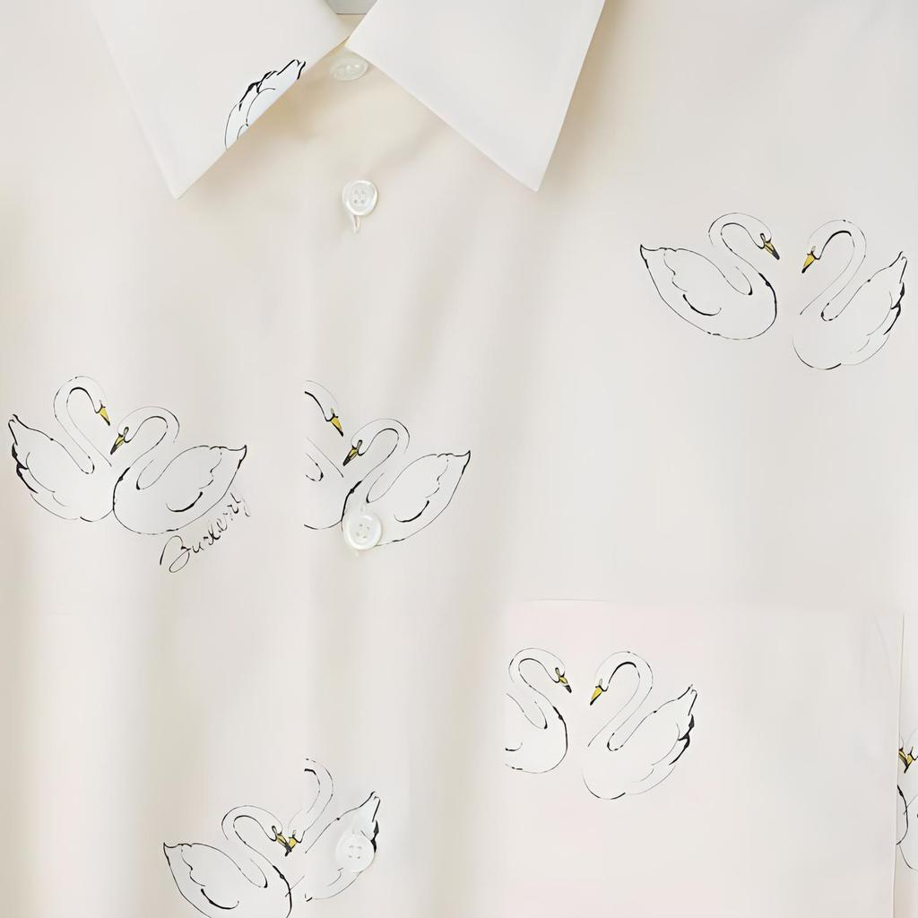 Burberry SS24 Short Sleeved Dress Women's White 80961761