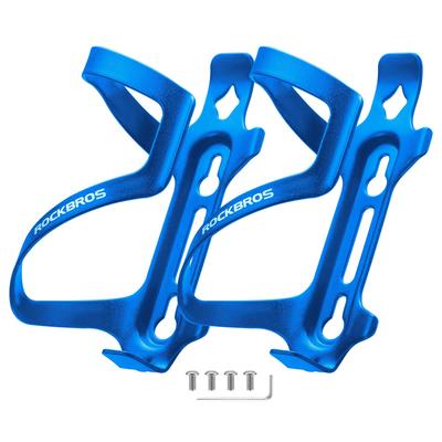 ROCKBROS Uchwyt na bidon rowerowy, formowany, z bocznym, stylowym i trwałym designem ze stopu aluminium, na rowery szosowe i przełajowe, koszyk na bidon, lekki,