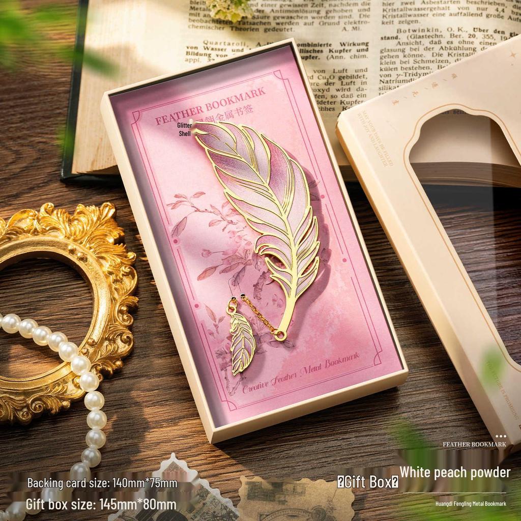 High-End Feather Bookmark Party Favors and Graduation Gifts for Classmates