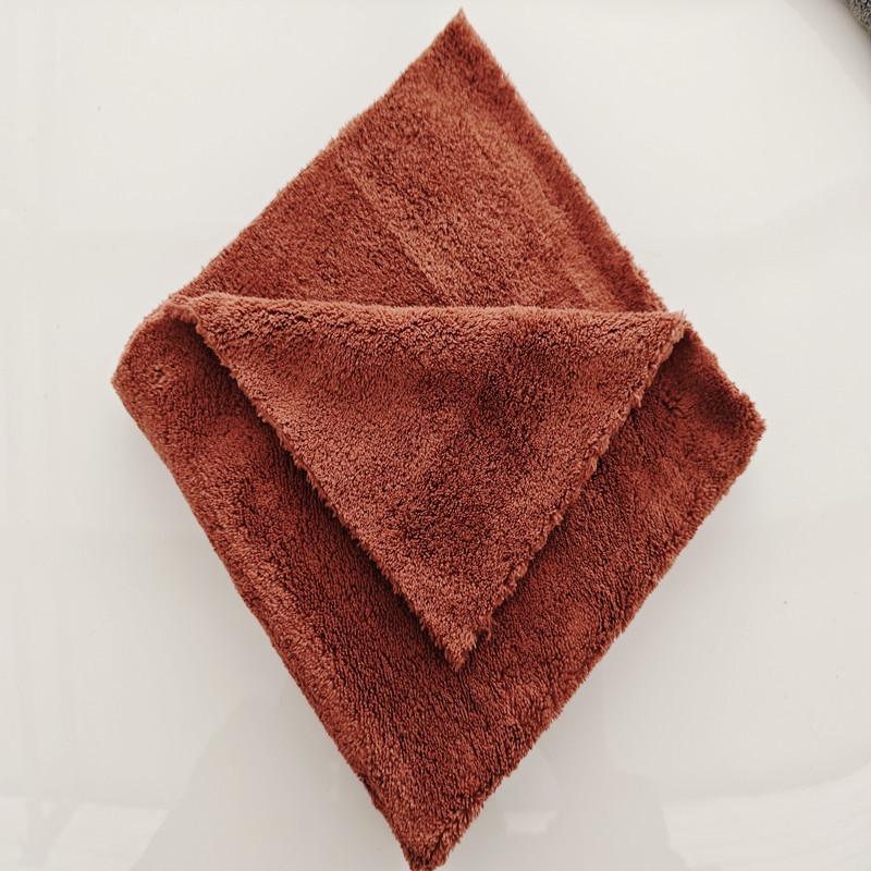Edgeless Coral Fleece Car Wash Towel, 390g, Lint-Free, Highly Absorbent, 40x40cm 40x40