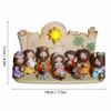 Christmas Manger Scene Figurine Set Cartoon Nativity Characters Decorative Ornament For Holiday Home Decoration And Gift Giving