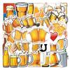 28 Large Waterproof Graffiti Beer Stickers for Skateboards, Notebooks, and Water Cups