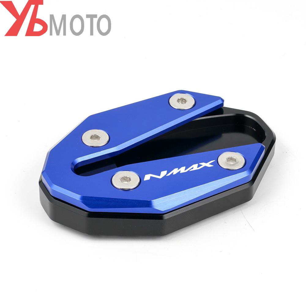 Logo 'NMAX' for YAMAHA NMAX155 NMAX125 NMAX 155 125   Motorcycle CNC Side Stand Enlarger & Kickstand Column Auxiliary