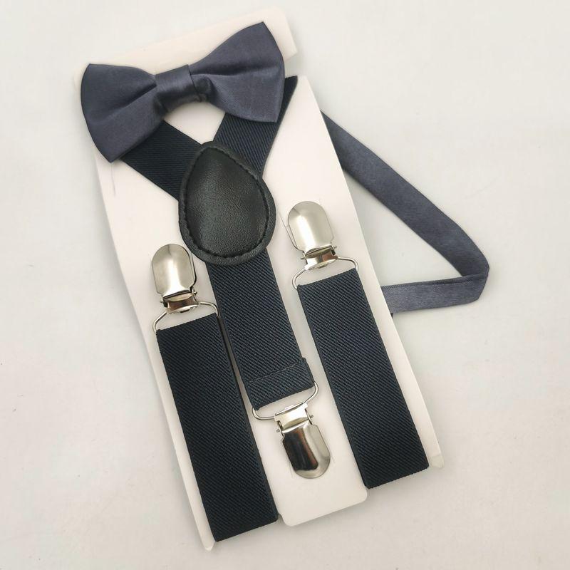 Kinder Mode Hosenträger Set: Trendige Hosenträger und Fliege für Kinderaufführungen