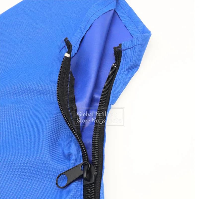 600D 4-Bogen-Biminitop-Kofferraumabdeckung ohne Rahmen Yacht-Bootsabdeckung mit Reißverschluss Anti-UV-wasserdichte staubdichte Abdeckung Marinezubehör