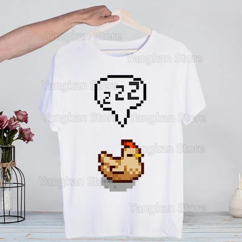 Trička Stardew Valley Vtipná Hip Hop Letní Dámská Pánská Trička Streetwear Ulzzang Harajuku Tričko