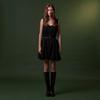 EBM Balloon Fit Belted Mini Dress Empawop010
