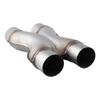 Wysokowydajny Uniwersalny Rura Wydechowa X-Pipe 2"/2.5"/3" Wlot/Wylot Podwójna Krzyżowa Rura X-Pipe Stal Nierdzewna Końcówka Wydechu Spawana