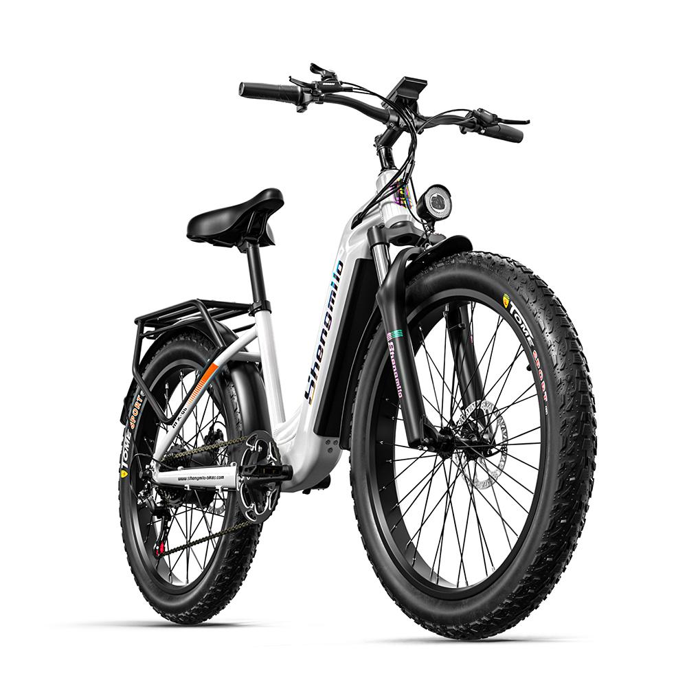 Shengmilo Vélo Électrique de Ville MX06 Avec Siège Remorquable Pour Unisexe Moteur 500W Batterie 48V17.5AH Pneus Tout-Terrain 26 Pouces VTT Électrique