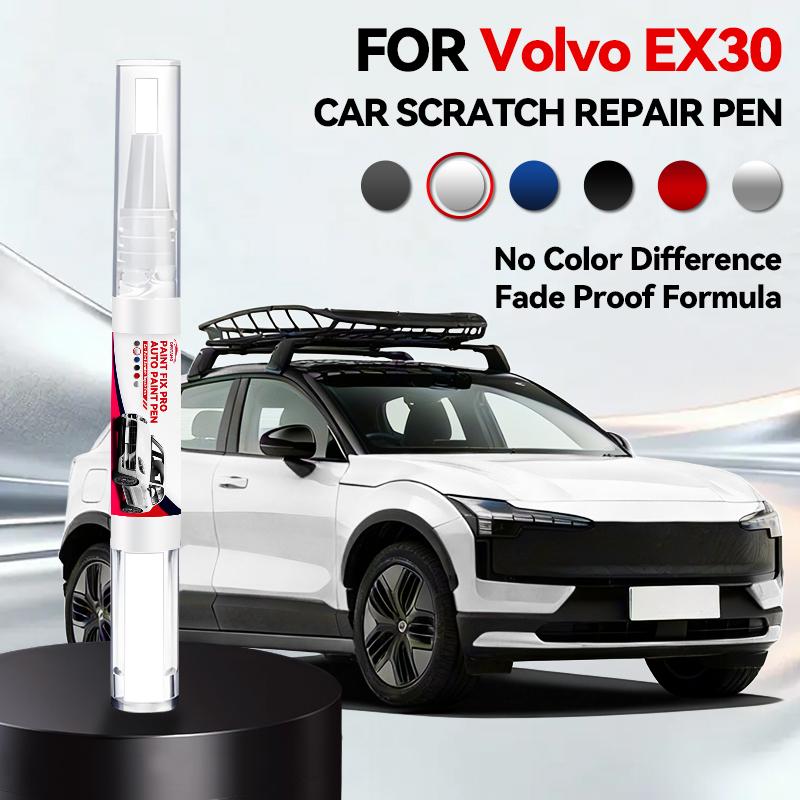 For Volvo EX30 Car Paint Repair Pen Touch Up Scratch Remover DIY Auto Accessories Gray White 707 Black 717 Blue Fluorite Yellow