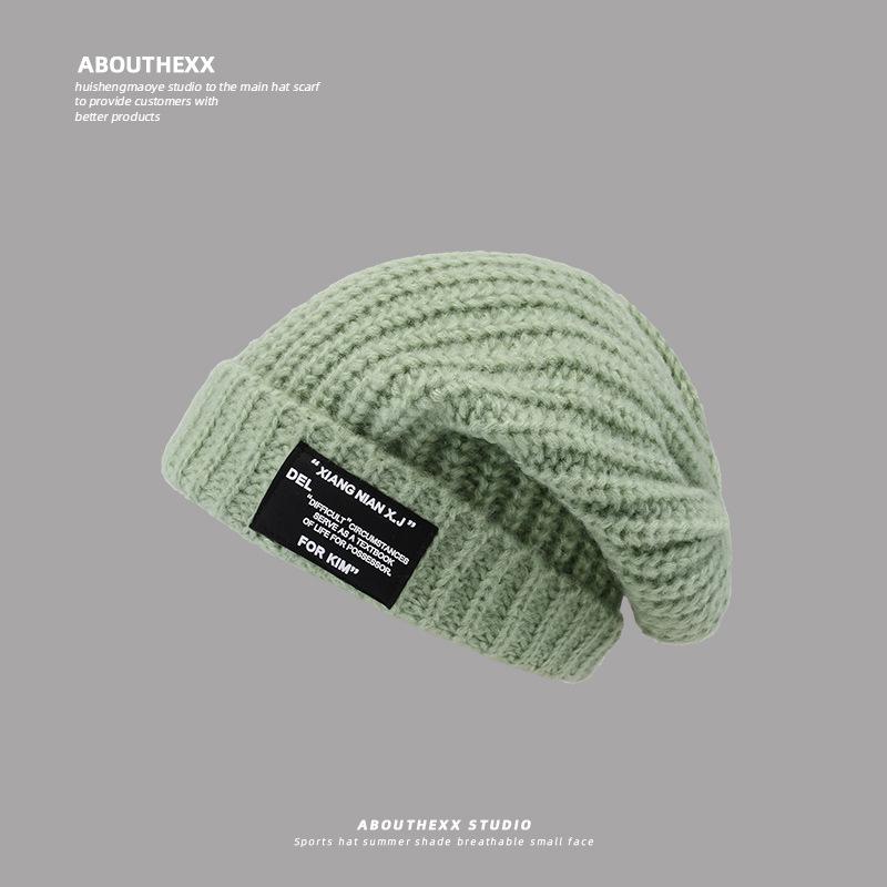 A Warm Thick Thread Knitted Hat That Looks Good on The Face  A Versatile Ear Protecting Headband and A Cool Hat for Men