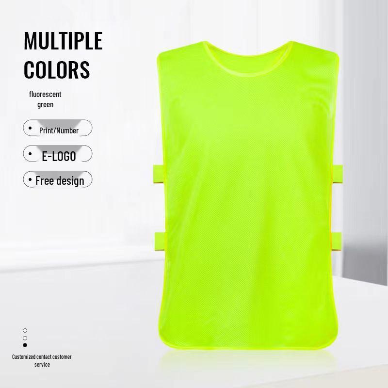 Team-Building Football Training Vest for Kids with Printable Number