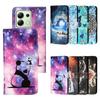 Cute Painted PU Leather Flip Case on For Xiaomi 13T 12T 11T 11 Lite 5G NE Civi 3 2 1S 11 Ultra Poco C40 Wallet Stand Book Cover