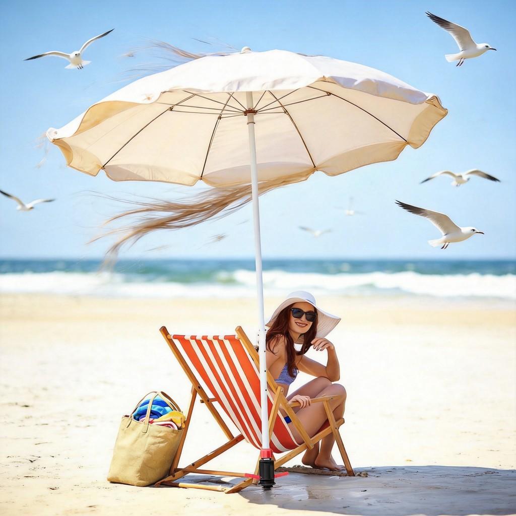 Beach Umbrella Windproof Plastic Anchor For Sunshade And Outdoor Use