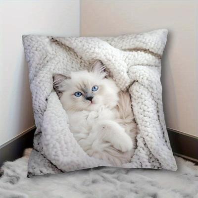 1 Pack, Stylish Design Short Plush Pillowcase