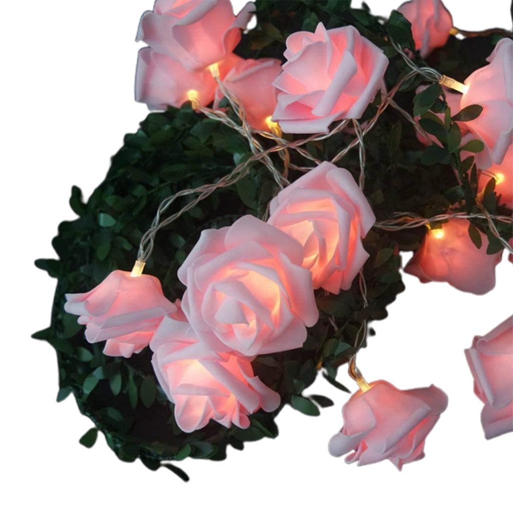 LED Girlanda Różowa Ciepła Dekoracyjna LED Girlanda Wieniec Dekoracja Sezonowa Imprezowa