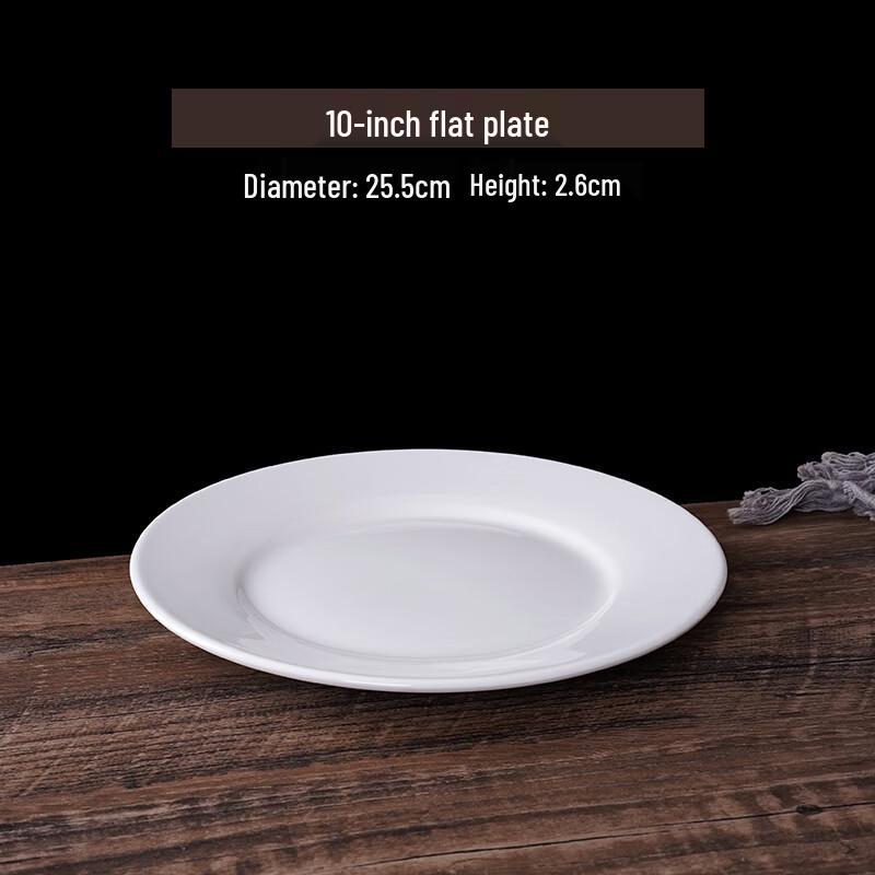 Sweet White Round Ceramic Dinner Plates