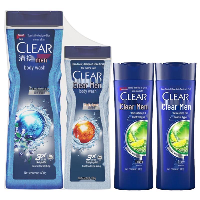 Clear Men Icy Fresh Shower Gel & Shampoo Set