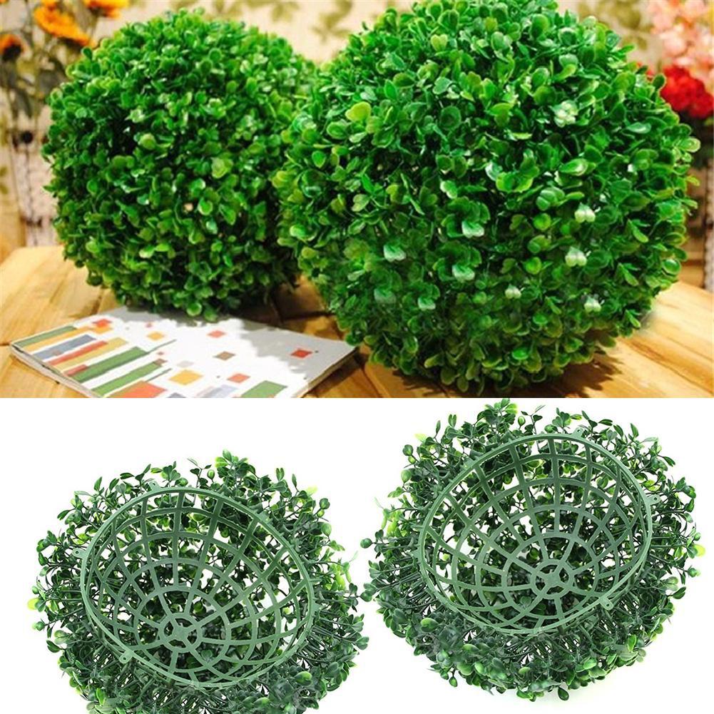 Artificial Plant Topiary Balls Wedding Home Garden Decor Green Plastic Plant Grass Balls