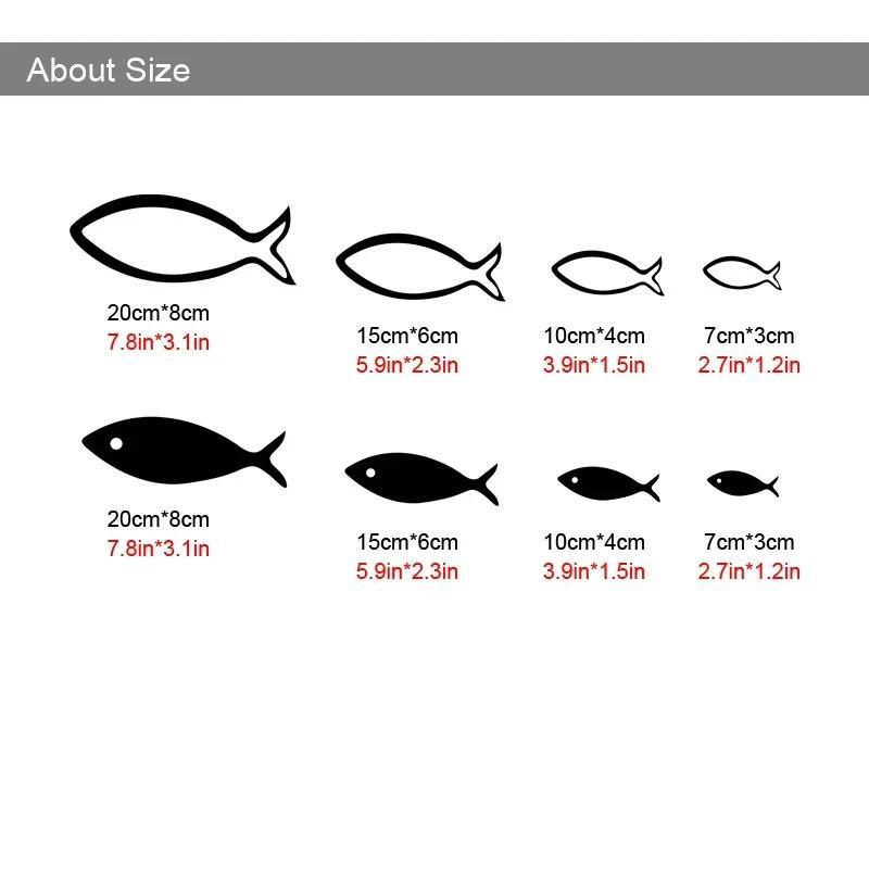 3D Acrylic Mirror Wall Stickers Underwater World Small Fish Mirror Wall Stickers Bedroom Home Warm Decoration Cute Accessories