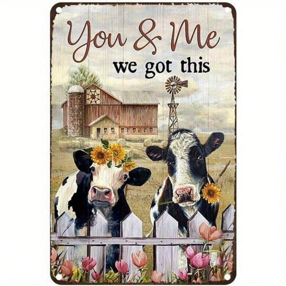 Tin Sign Art Metal Wall Decor 20x30cm Retro Vintage Painting