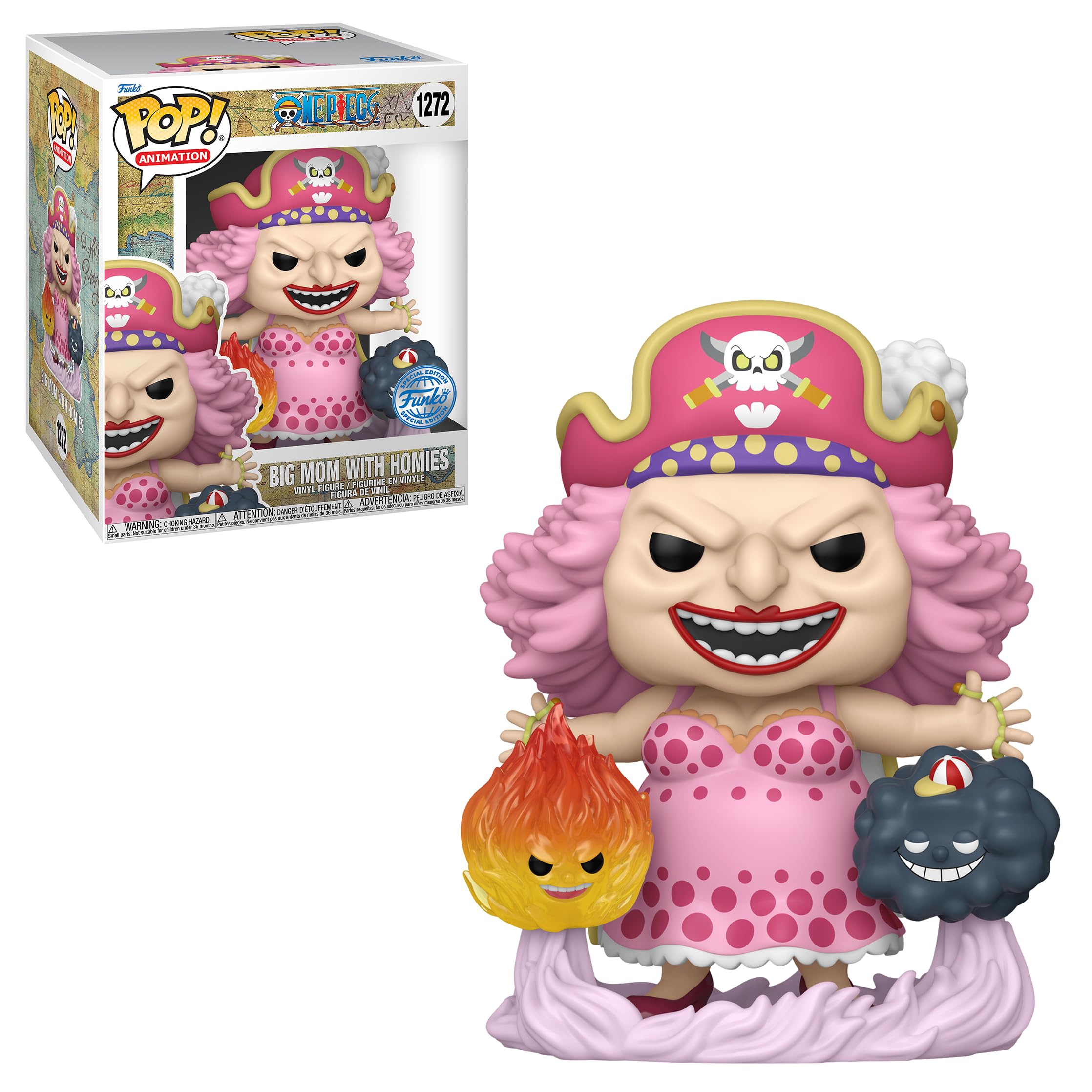 

Funko Pop! Animation - Super: One Piece - Big Mom with Homies Special Edition Multicolor Limited Edition 1272