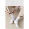 Men's Spring and Summer New Solid Color Leisure Business Breathable Tube Cotton Socks