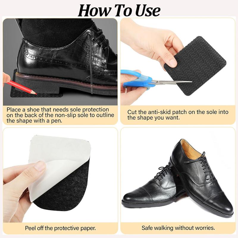 Przycinana Antypoślizgowa Nakładka na Podeszwę Buta Odporna na Zużycie Amortyzująca Samoprzylepna Mata do Butów Ochraniacz Podeszwy Buta Naprawcza Gumowa Naklejka