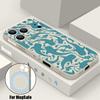 Magnetic For Magsafe Case For iPhone 17 Pro Max Jellyfish Whale Sharks Print Soft Silicone Phone Back Cover For iPhone 16 15 14 13 Pro Max 16e 17e