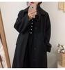 Women's Plus Size Mid-Length Wool Coat - New Korean Style for Autumn/Winter