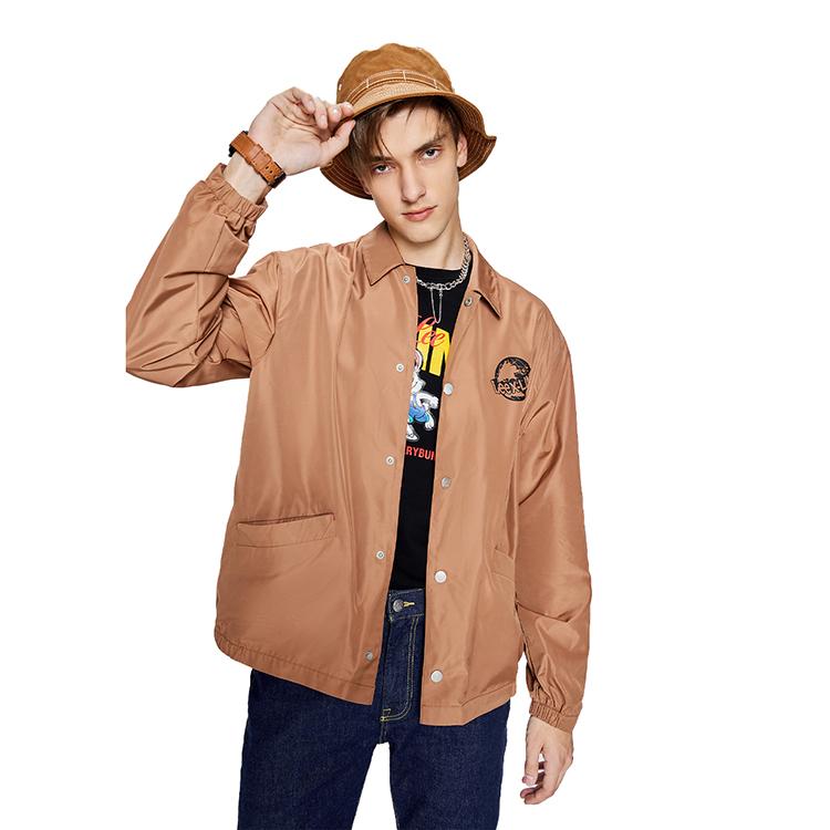 Lee Xline Series SS23 Comfortable Thin Coach Jacket Men jackets Brown LMT0053752RZ00FA03952